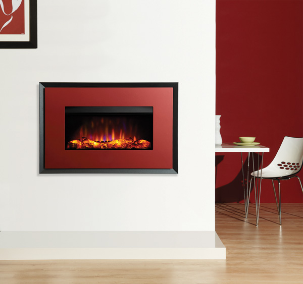 caminetti elettrici, alternativa a bioetanolo, modello Riva2 670 E-Steel, acciaio, cornice