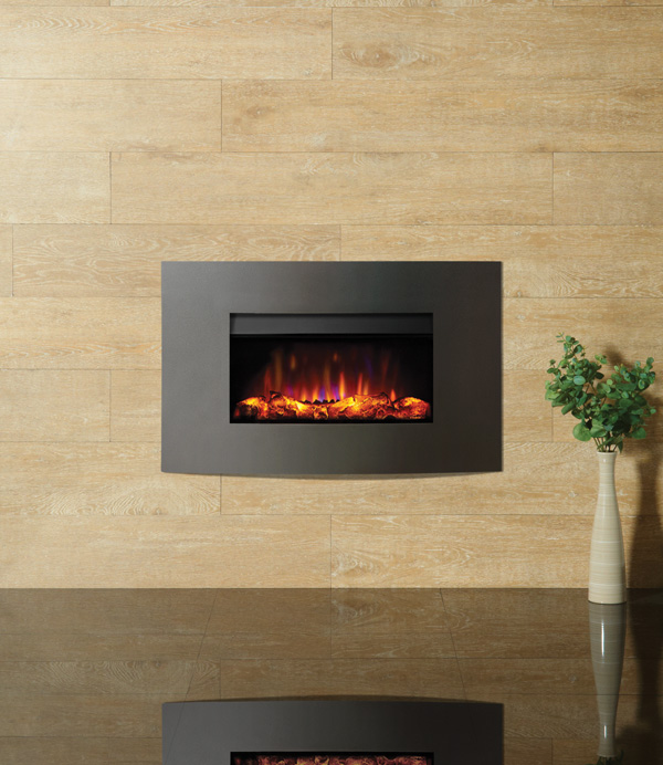 camino elettrico piccolo, cornice curva, Riva2 670 Verve XS