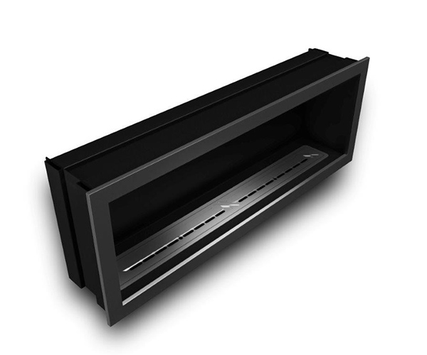 focolare in box vista frontale