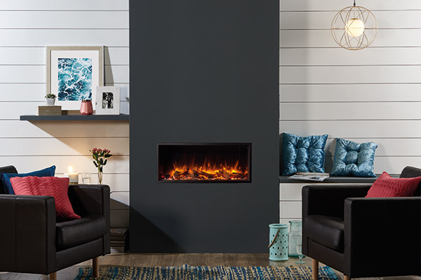 camino, elettrico, camino, incasso, arredamento, design