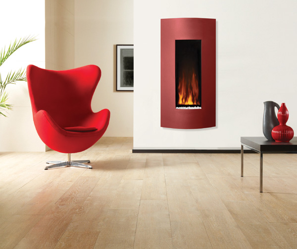 stufa elettrica moderna, Studio 22, cornice Verve